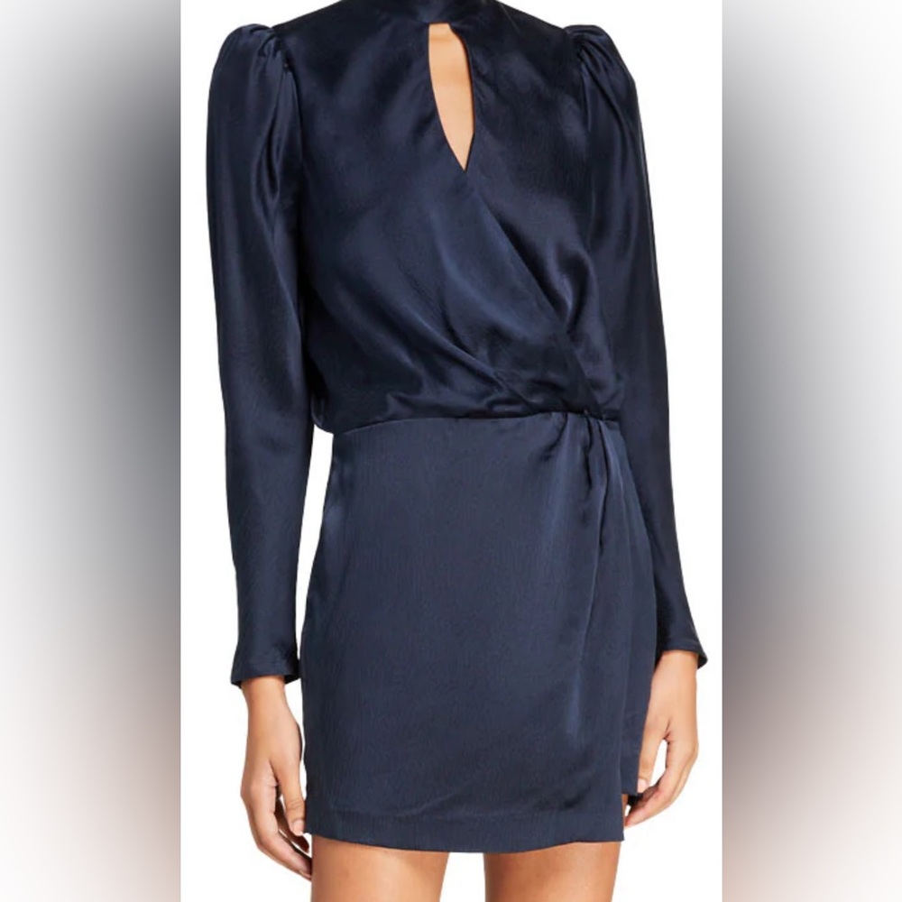 FRAME Mock-Neck Wrap Party
Dress - Size M